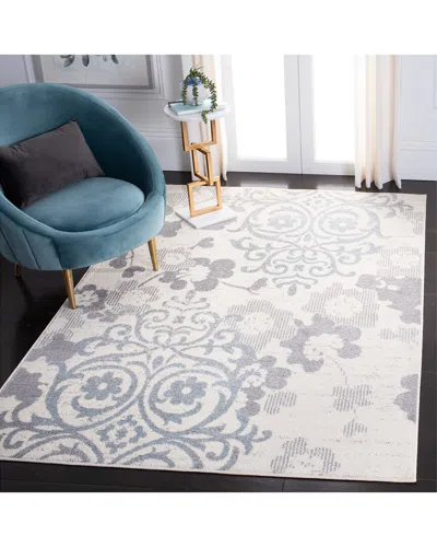 Safavieh Adirondack Ashlin Power Loomed Rug Ivory / Grey In White