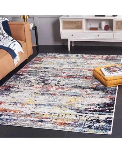 Safavieh Adirondack Ashryn Power Loomed Rug Ivory / Navy Ru In Multi