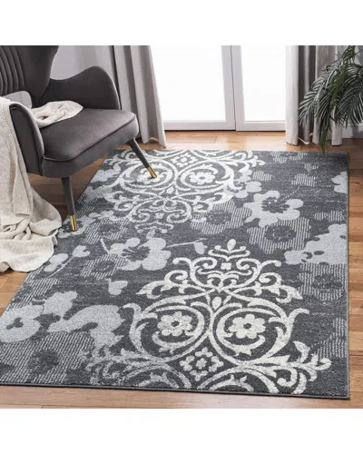 Safavieh Adirondack Aurafrost Power Loomed Rug Charcoal / I In Gray