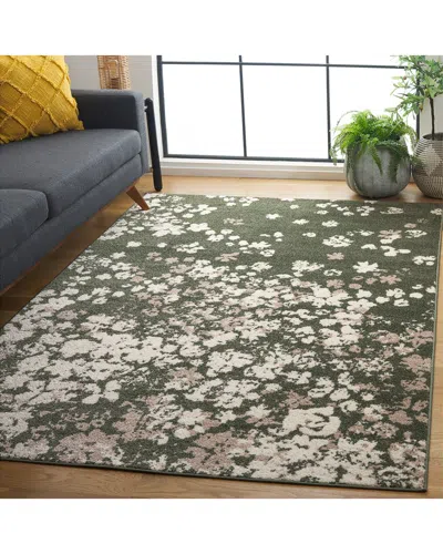 Safavieh Adirondack Bloomara Power Loomed Rug Dark Green /