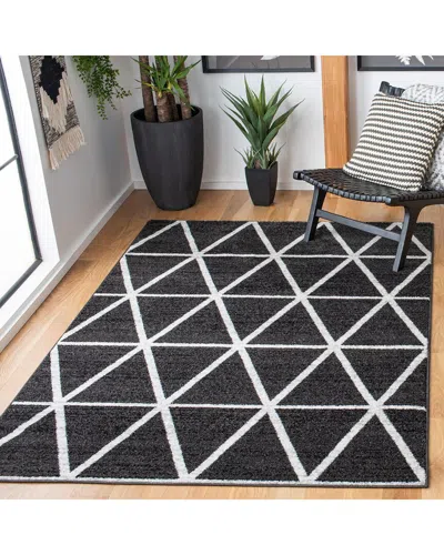 Safavieh Adirondack Brayden Power Loomed Rug Black / Ivory