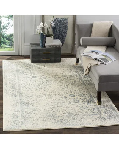 Safavieh Adirondack Brookwell Power Loomed Rug Ivory / Slat In White
