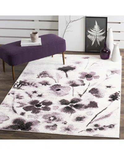Safavieh Adirondack Brushora Power Loomed Rug Ivory / Purpl