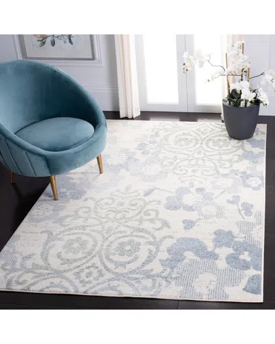 Safavieh Adirondack Chillmere Power Loomed Rug Ivory / Blue In Gray