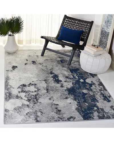 Safavieh Adirondack Chromara Power Loomed Rug Navy / Grey In Gray