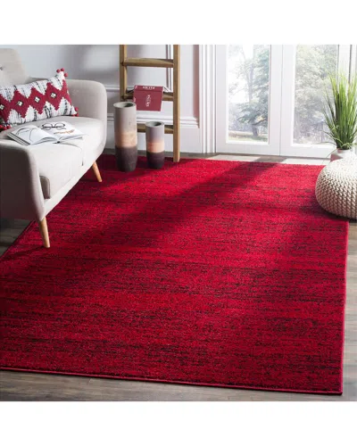 Safavieh Adirondack Curvalis Power Loomed Rug Red / Black