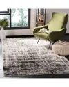 Safavieh Adirondack Echre Power Loomed Rug Silver / Black In Gray