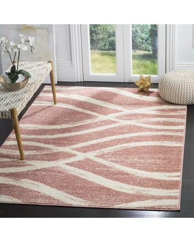 Safavieh Adirondack Elantra Power Loomed Rug Rose / Cream In Pink