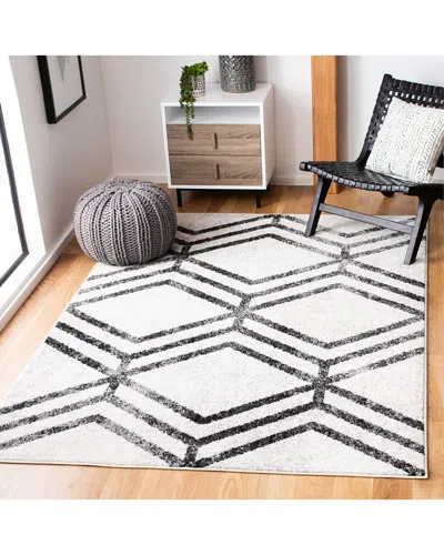 Safavieh Adirondack Evryn Power Loomed Rug Ivory / Charcoal In White