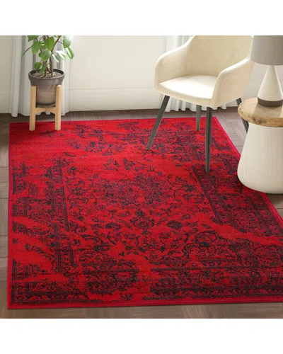 Safavieh Adirondack Fireside Power Loomed Rug In Red