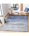 Safavieh Adirondack Machine Made Area Rug, Navy / Grey Contemporary Style Easy Care In Blue