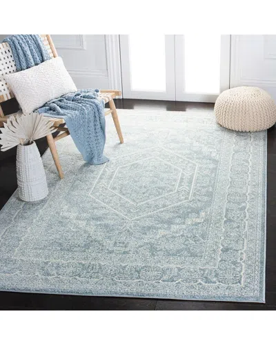 Safavieh Adirondack Frostfall Power Loomed Rug Slate / Ivor In Blue