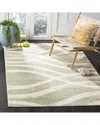Safavieh Adirondack Gradara Power Loomed Rug Sage / Cream In Neutral