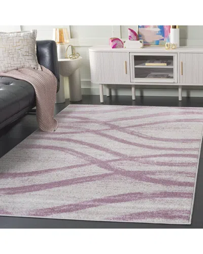 Safavieh Adirondack Gradelle Power Loomed Rug Cream / Purpl In Purple