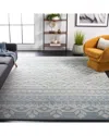 Safavieh Adirondack Granith Power Loomed Rug Slate / Ivory In Blue