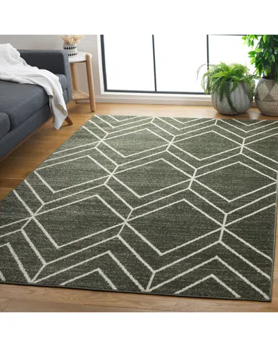Safavieh Adirondack Istra Power Loomed Rug Dark Green / Ivo In Gray