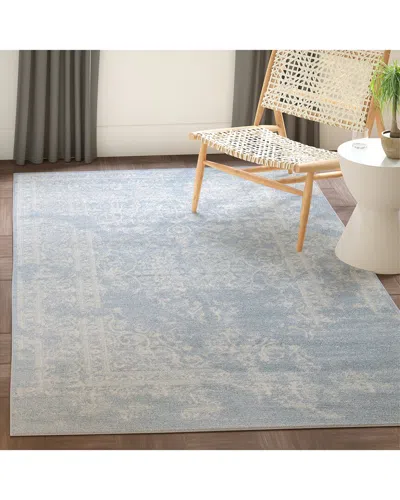 Safavieh Adirondack Lodgeview Power Loomed Rug Slate / Ivor In Blue