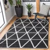 Safavieh Adirondack Machine Made Area Rug, Black / Ivory Contemporary Style Easy Care In Black