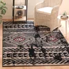 Safavieh Adirondack Machine Made Area Rug, Black / Light Grey Bohemian Style Easy Care In Black