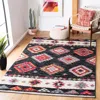 Safavieh Adirondack Machine Made Area Rug, Black / Red Bohemian Style Easy Care In Multi