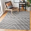 Safavieh Adirondack Machine Made Area Rug, Dark Grey / Ivory Contemporary Style Easy Care In Gray