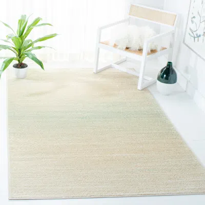 Safavieh Adirondack Machine Made Area Rug, Green / Ivory Contemporary Style Easy Care In Neutral