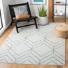Safavieh Adirondack Machine Made Area Rug, Grey / Blue Contemporary Style Easy Care In Gray