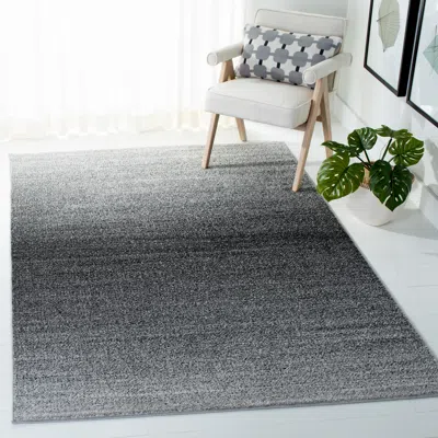 Safavieh Adirondack Machine Made Area Rug, Grey / Dark Grey Contemporary Style Easy Care In Gray
