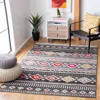 Safavieh Adirondack Machine Made Area Rug, Grey / Ivory Bohemian Style Easy Care In Gray