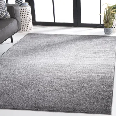 Safavieh Adirondack Machine Made Area Rug, Grey / Light Grey Contemporary Style Easy Care In Gray