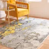 Safavieh Adirondack Machine Made Area Rug, Grey / Yellow Contemporary Style Easy Care In Yellow
