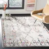 Safavieh Adirondack Machine Made Area Rug, Light Grey / Fuchsia Bohemian Style Easy Care In Multi