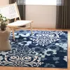 Safavieh Adirondack Machine Made Area Rug, Navy / Aqua Transitional Style Easy Care