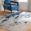 Safavieh Adirondack Machine Made Area Rug, Navy / Grey Contemporary Style Easy Care