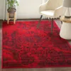 Safavieh Adirondack Machine Made Area Rug, Red / Black Traditional Style Easy Care In Red