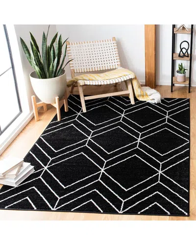 Safavieh Adirondack Minali Power Loomed Rug Black / Ivory