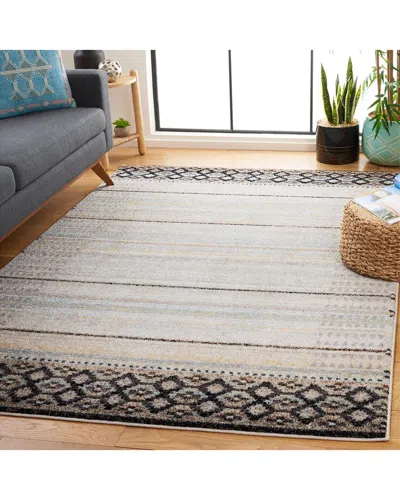 Safavieh Adirondack Mistara Power Loomed Rug Ivory / Blue G In Gray