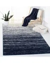 Safavieh Adirondack Mistwell Power Loomed Rug Navy / Ivory In Blue