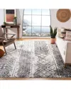 Safavieh Adirondack Oakshade Power Loomed Rug Silver / Blac In Gray