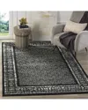 Safavieh Adirondack Overcast Power Loomed Rug Black / Silve In Black