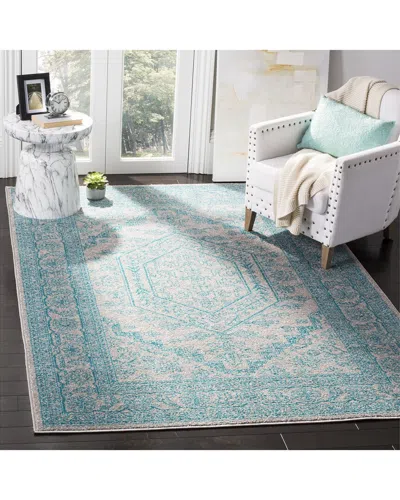 Safavieh Adirondack Reedfrost Power Loomed Rug Light Grey / In Blue