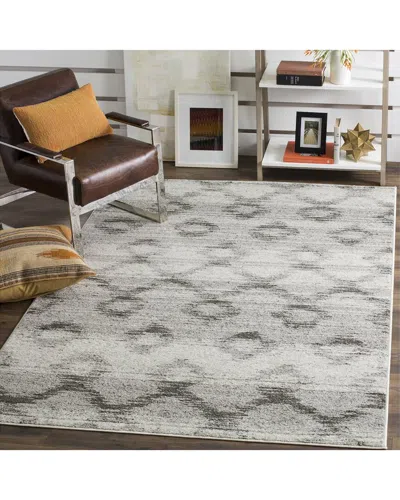 Safavieh Adirondack Ridgetop Power Loomed Rug Silver / Char In Gray