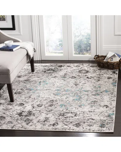 Safavieh Adirondack Rustiva Power Loomed Rug Grey / Black In Gray