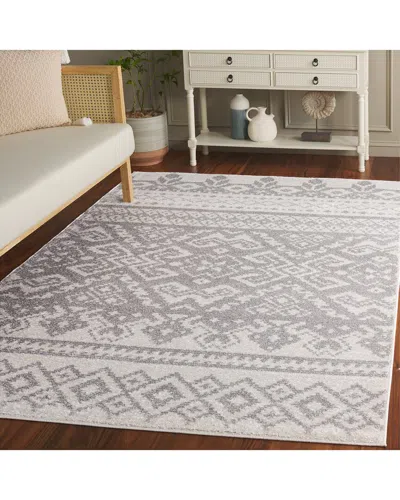 Safavieh Adirondack Stonecrest Power Loomed Rug Ivory / Sil In White