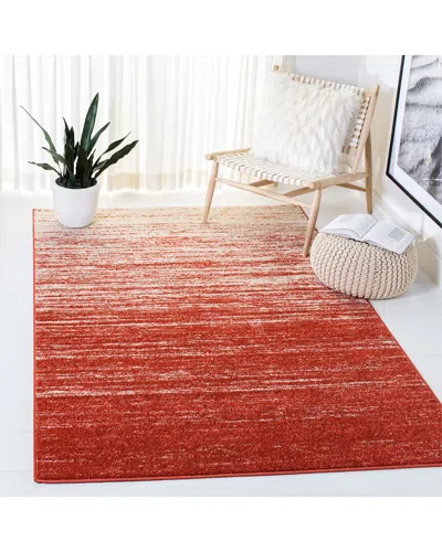 Safavieh Adirondack Suncrest Power Loomed Rug Orange / Grey In Red