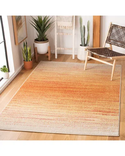 Safavieh Adirondack Sundrift Power Loomed Rug In Orange