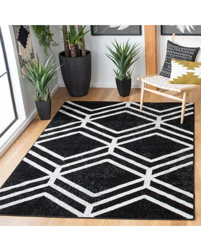Safavieh Adirondack Tavrin Power Loomed Rug Black / Ivory