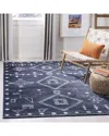 Safavieh Adirondack Teyra Power Loomed Rug Navy / Silver In Blue