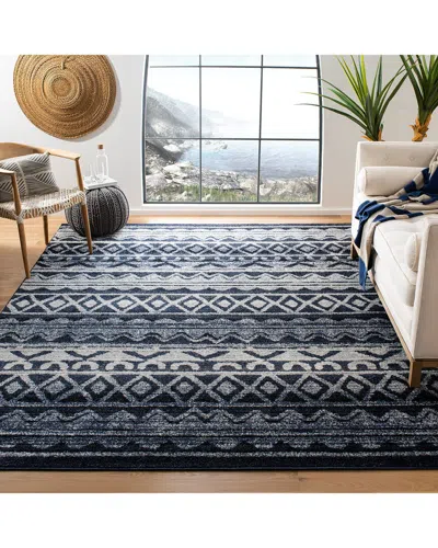 Safavieh Adirondack Tidera Power Loomed Rug Ivory / Navy In Blue
