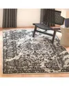 Safavieh Adirondack Machine Made Area Rug, Silver / Black Traditional Style Easy Care In Multi